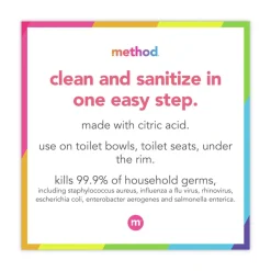 Method 24 oz Antibacterial Toilet Cleaner Bottle - Spearmint (6/Carton)