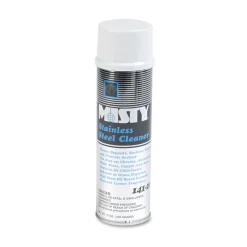 Misty 1001541 15 oz. Aerosol Spray Stainless Steel Cleaner and Polish - Lemon Scent (12/Carton)