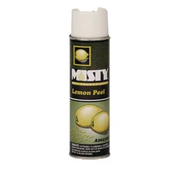 Misty 1001842 10 oz. Aerosol Spray Handheld Air Deodorizer - Lemon Peel (12/Carton)