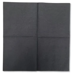 Morcon Paper 9 in. x 9.5 in. 2-Ply Morsoft Beverage Napkins - Black (1000/Carton)