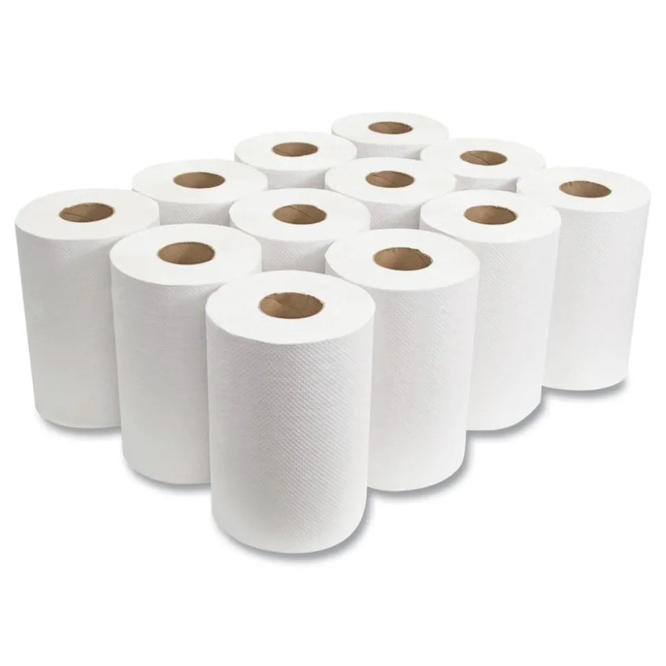 Morcon Paper MORSOFT UNIVERSAL ROLL TOWELS, 8-in X 350 FT, WHITE, 12 ROLLS/CARTON