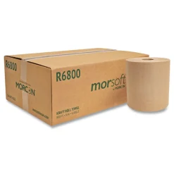Morcon Paper MORSOFT UNIVERSAL ROLL TOWELS, 8-in X 800 FT, BROWN, 6 ROLLS/CARTON