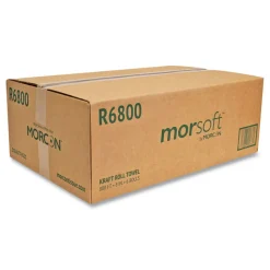 Morcon Paper MORSOFT UNIVERSAL ROLL TOWELS, 8-in X 800 FT, BROWN, 6 ROLLS/CARTON