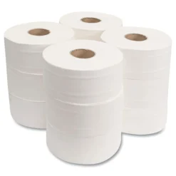 Morcon Paper 2-Ply Septic Safe 17 ft. Bath Tissues - Jumbo, White (12 Rolls/Carton)