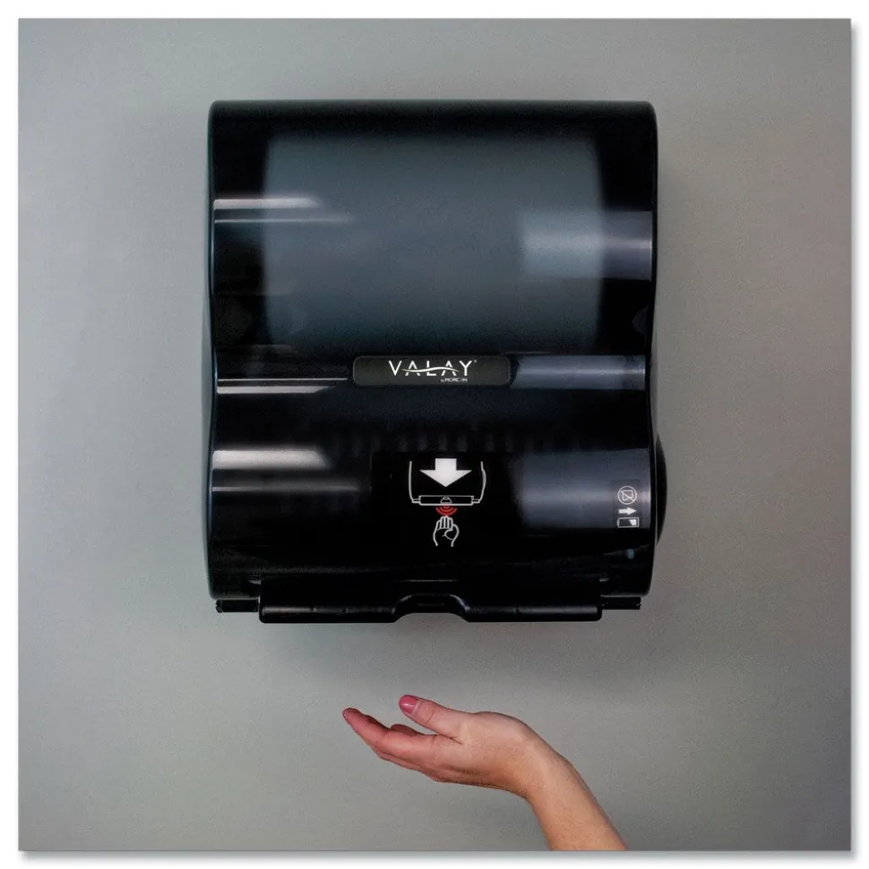 Morcon Paper VT1010 Valay 10 in. Roll Towel Dispenser - Black