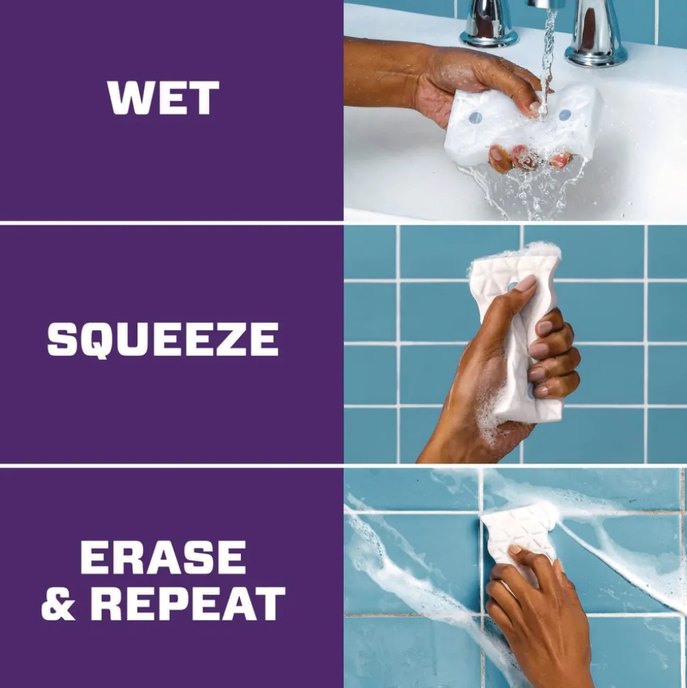 Mr. Clean 4.6 in. x 2.3 in. 0.7 in. Thick Ultra Foamy Magic Eraser - White (20/Carton)