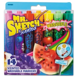 Mr. Sketch Broad Chisel Tip Washable Markers - Assorted Colors (1-Set)
