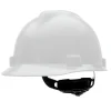 MSA V-Gard Slotted Cap with Fas-Trac III Suspension - White