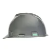 MSA V-Gard Slotted Cap with Staz-On Suspension - Silver