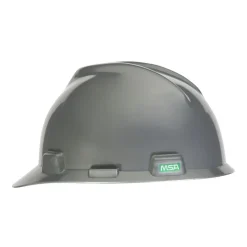 MSA V-Gard Slotted Cap with Staz-On Suspension - Silver