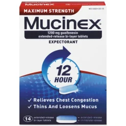 Mucinex 14-Tablets Maximum Strength Expectorant