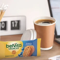 Nabisco 00 44000 02908 00 1.76 oz. Pack belVita Breakfast Biscuits - Blueberry (8 Packs/Box, 8 Boxes/Carton)