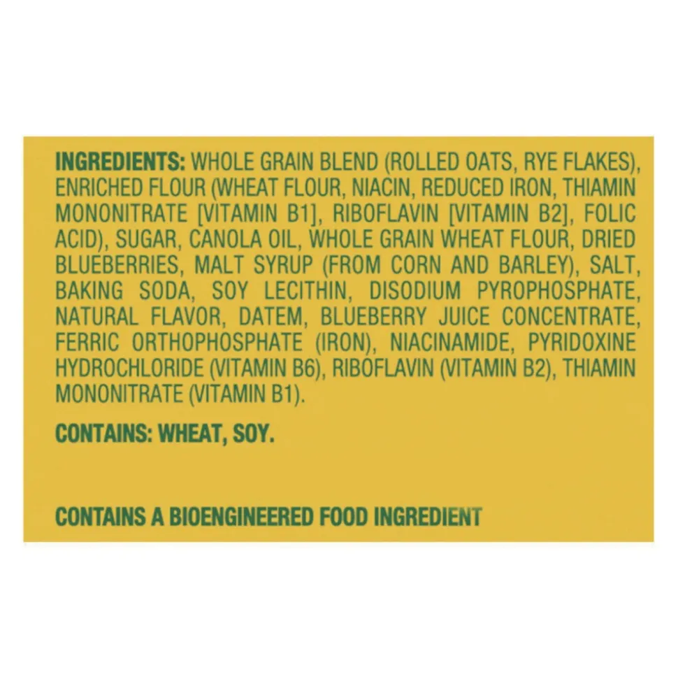 Nabisco 00 44000 02908 00 1.76 oz. Pack belVita Breakfast Biscuits - Blueberry (8 Packs/Box, 8 Boxes/Carton)