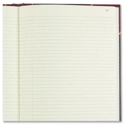 National Texthide 14 x 8.5 Sheets 1-Subject Medium/College Rule Record Book - Black/Burgundy Cover