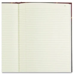 National Texthide Eye-Ease 14.25 in. x 8.75 in. Sheets Record Book - Black/Burgundy/Gold Cover