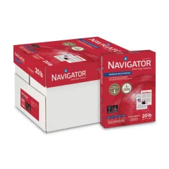 Navigator 97 Bright 20 lbs. Bond Weight 8.5 in. x 11 in. Premium Multipurpose Copy Paper - White (1-Pallet)