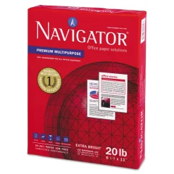 Navigator 97 Bright 20 lbs. Bond Weight 8.5 in. x 11 in. Premium Multipurpose Copy Paper - White (1-Pallet)