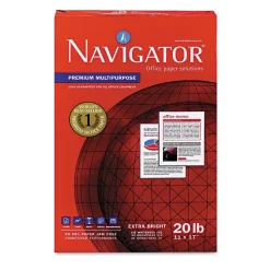Navigator 97 Bright 20 lbs. Bond Weight 11 in. x 17 in. Premium Multipurpose Copy Paper - White (5/Carton)