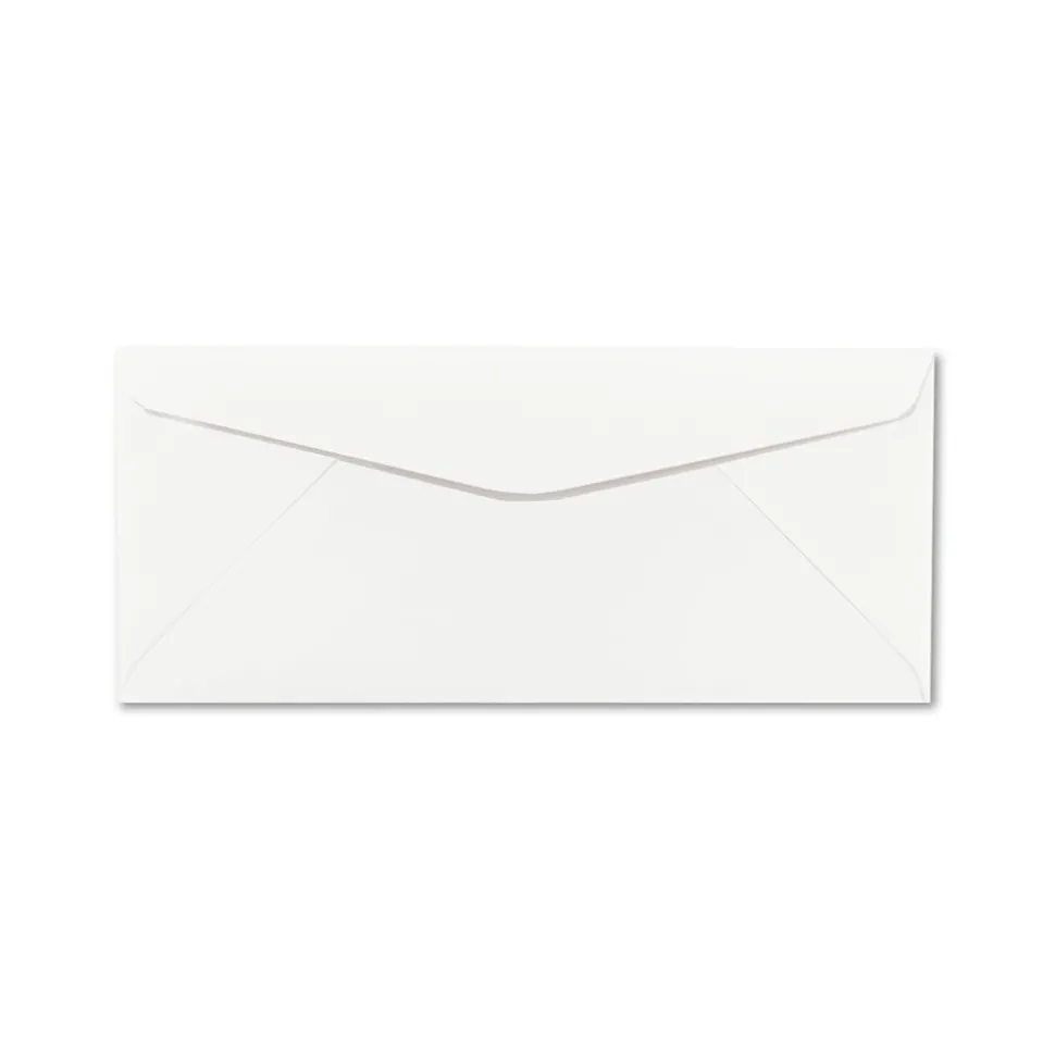 Neenah Paper 4.13 in. x 9.5 in. CLASSIC CREST Commercial Flap Gummed Closure #10 Envelope - Avon Brilliant White (500/Box)