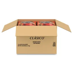 Nescafe 12524962 8 oz Dark Roast Instant Coffee - Clasico (12/Carton)