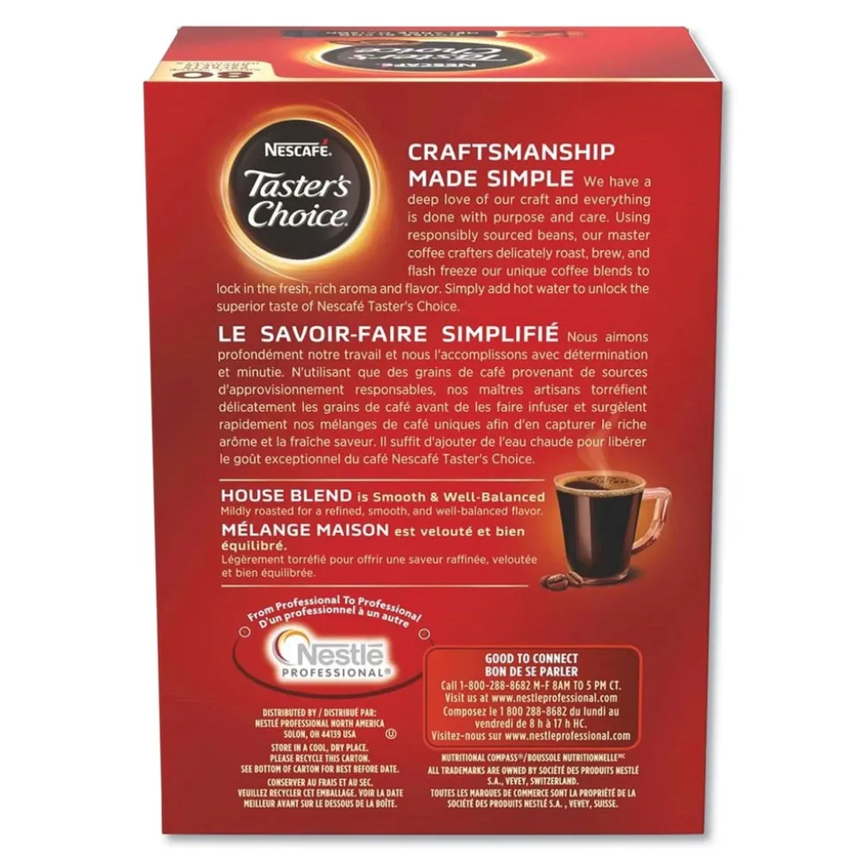 Nescafe 11005773 .06 oz Taster's Choice Stick Pack - House Blend (480/Carton)