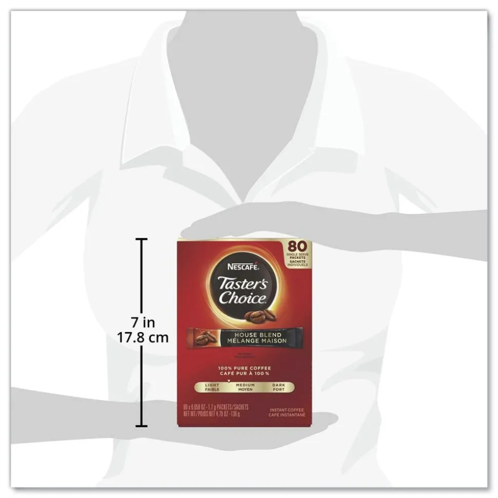 Nescafe 11005773 .06 oz Taster's Choice Stick Pack - House Blend (480/Carton)