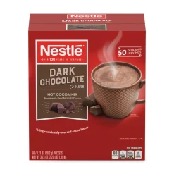 Nestle 12096919 0.71 oz Hot Cocoa Mix Packet - Dark Chocolate (300/Carton)