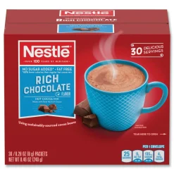 Nestle 12240821 0.28 oz Hot Cocoa Mix Packet - Rich Chocolate (180/Carton)
