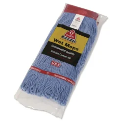 Nexstep Commercial Products MaxiClean Loop-End Mop, Cotton/Synthetic, 24 oz, Blue
