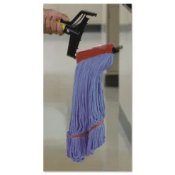 Nexstep Commercial Products MaxiClean Loop-End Mop, Cotton/Synthetic, 24 oz, Blue
