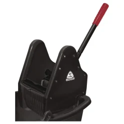Nexstep Commercial Products Premier Downpress Mop Bucket and Wringer, 35 qt, Black