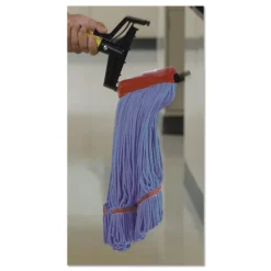 Nexstep Commercial Products MaxiClean Loop-End Mop, Cotton/Synthetic, 20 oz, Blue