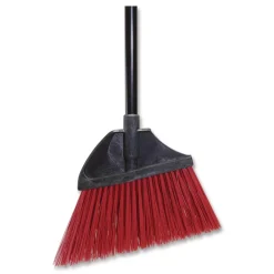 Nexstep Commercial Products MaxiPlus Angle Broom, 56-in Overall Length, Red/Black