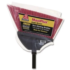 Nexstep Commercial Products MaxiPlus Angle Broom, 56-in Overall Length, Red/Black