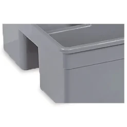 Nexstep Commercial Products MaxiRough Maid Caddies, 2 Compartments, 12 x 7, Gray