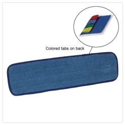 Nexstep Commercial Products MaxiPlus Microfiber Pads, 18-in, Blue