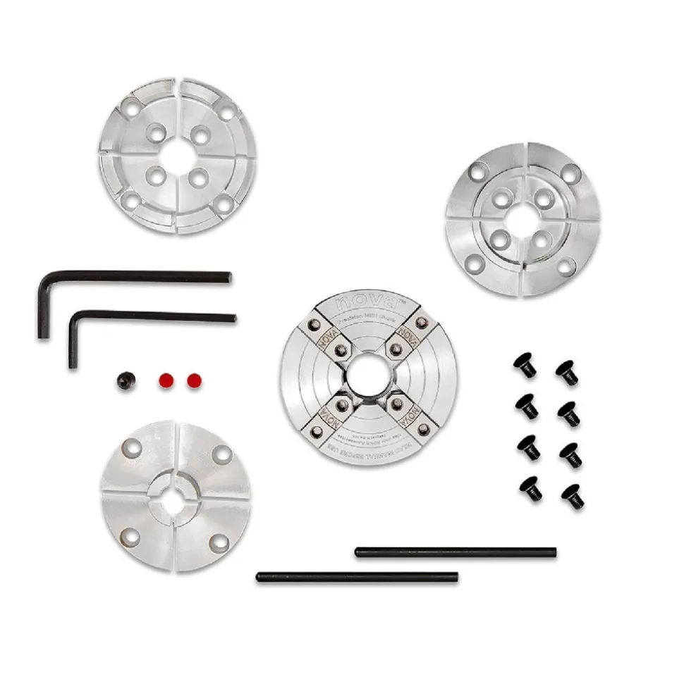 NOVA Select Precision Midi Wood Turning Chuck Bundle with JS50N, JS25N, and JS70N Jaws