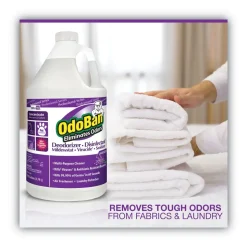 OdoBan 1 Gallon Bottle Concentrate Odor Eliminator and Disinfectant - Lavender Scent (4/Carton)