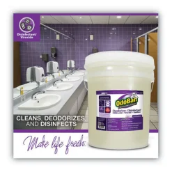 OdoBan 5 Gallon Pail Concentrated Odor Eliminator and Disinfectant - Lavender Scent