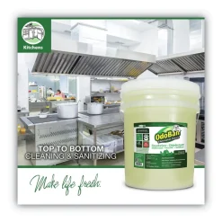 OdoBan 911062-5G CONCENTRATED ODOR ELIMINATOR AND DISINFECTANT, EUCALYPTUS, 5 GAL PAIL