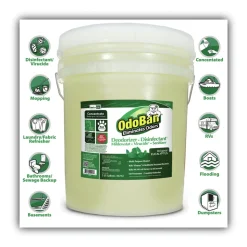 OdoBan 911062-5G CONCENTRATED ODOR ELIMINATOR AND DISINFECTANT, EUCALYPTUS, 5 GAL PAIL