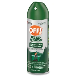 OFF! Deep Woods 6-Ounce Dry Insect Repellent Aerosol Spray - Neutral (12/Carton)