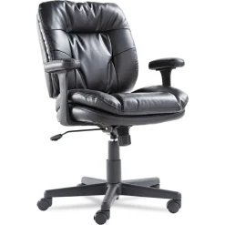OIF Executive Swivel/Tilt Chair (Fixed T-Bar Arms/ Black)