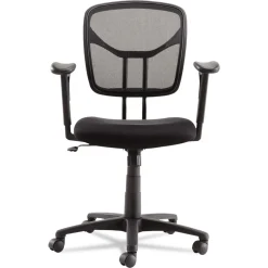 OIF Swivel/tilt Mesh Task Chair (Height Adjustable T-Bar Arms-Black/chrome)