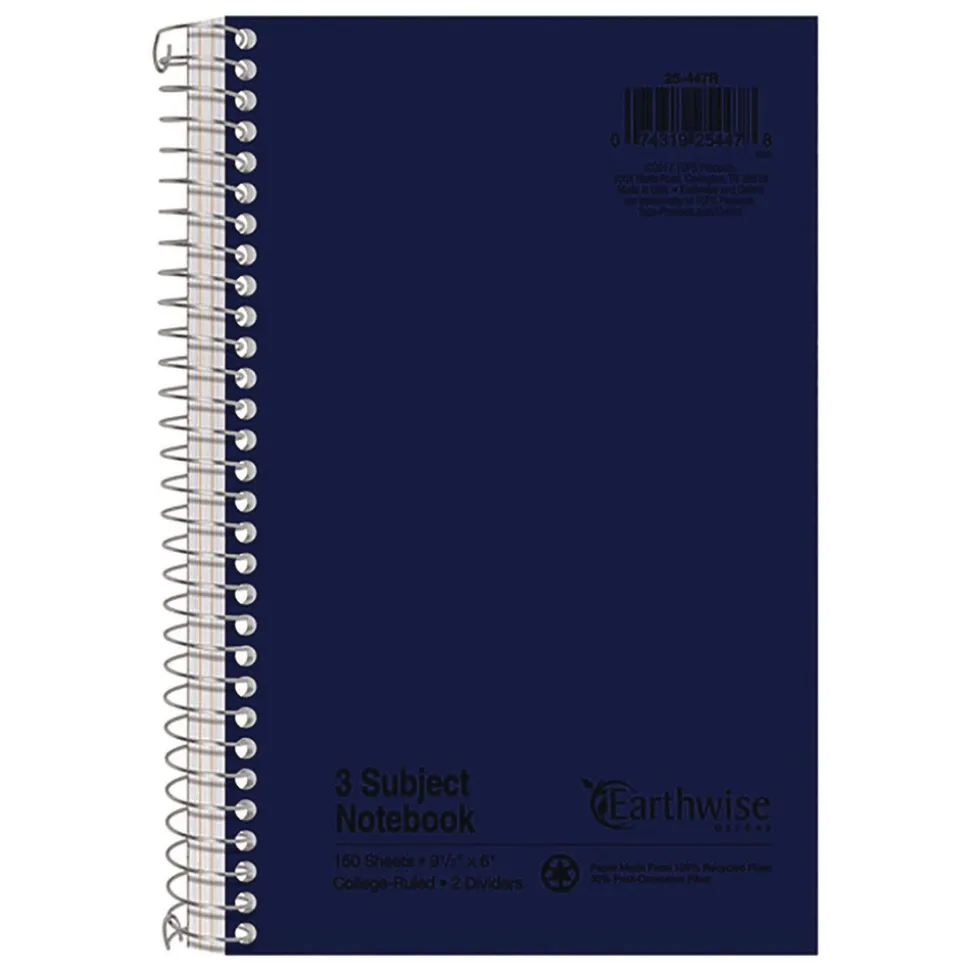 Oxford 9.5 x 6 Sheets (150) Recycled Small Notebooks - Randomly Assorted Covers