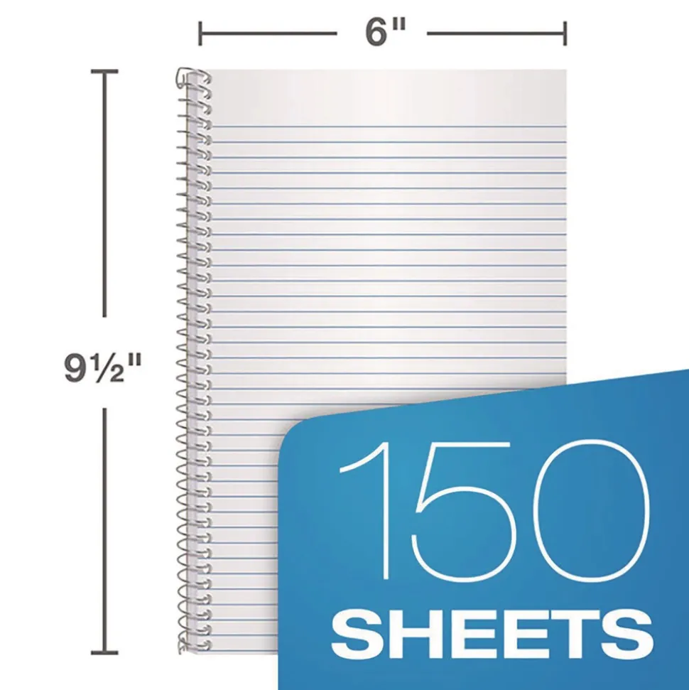 Oxford 9.5 x 6 Sheets (150) Recycled Small Notebooks - Randomly Assorted Covers