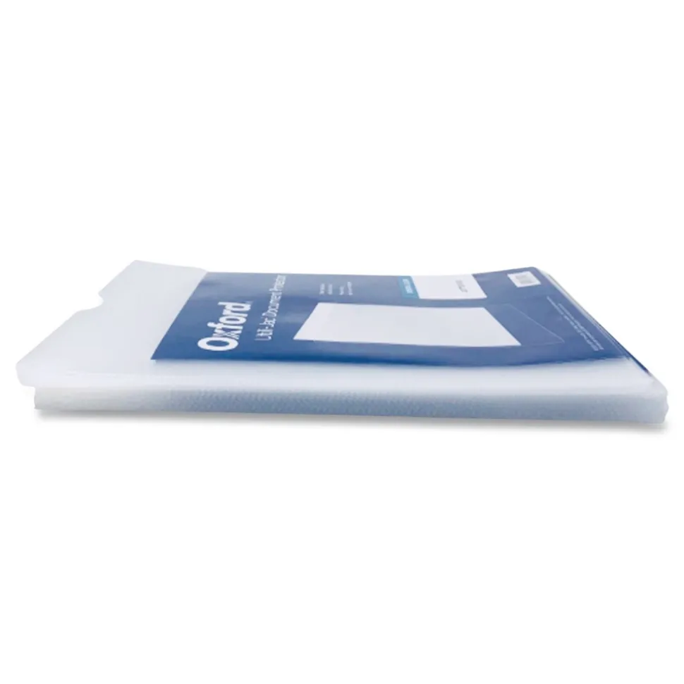 Oxford Utili-Jac 9 in. x 12 in. Heavy-Duty Plastic Envelopes - Clear (50/Box)