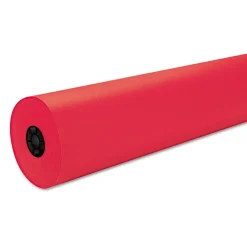 Pacon 36 in. x 1000 ft. 40 lb Cover Weight Decorol Flame Retardant Art Rolls - Cherry Red (1-Roll)
