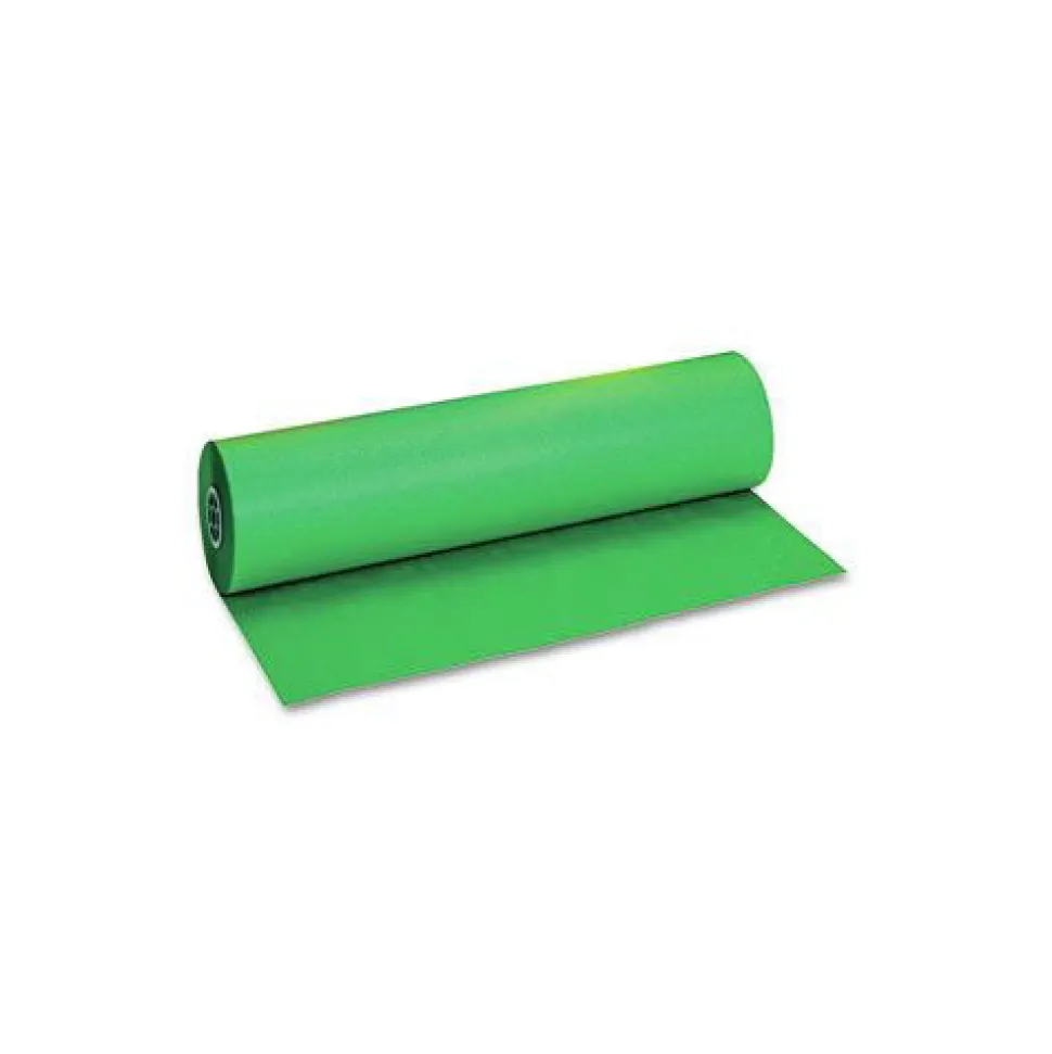 Pacon 36 in. x 1000 ft. 40 lb Cover Weight Decorol Flame Retardant Art Rolls - Tropical Green (1-Roll)