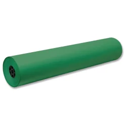 Pacon 36 in. x 1000 ft. 40 lb Cover Weight Decorol Flame Retardant Art Rolls - Tropical Green (1-Roll)